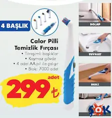 COLOR PİLLİ TEMİZLİK FIRÇASI